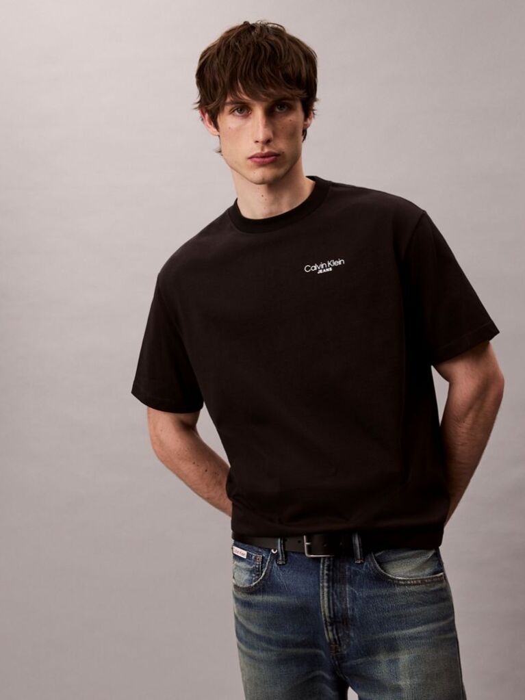 Black Back Logo T-shirt  Men