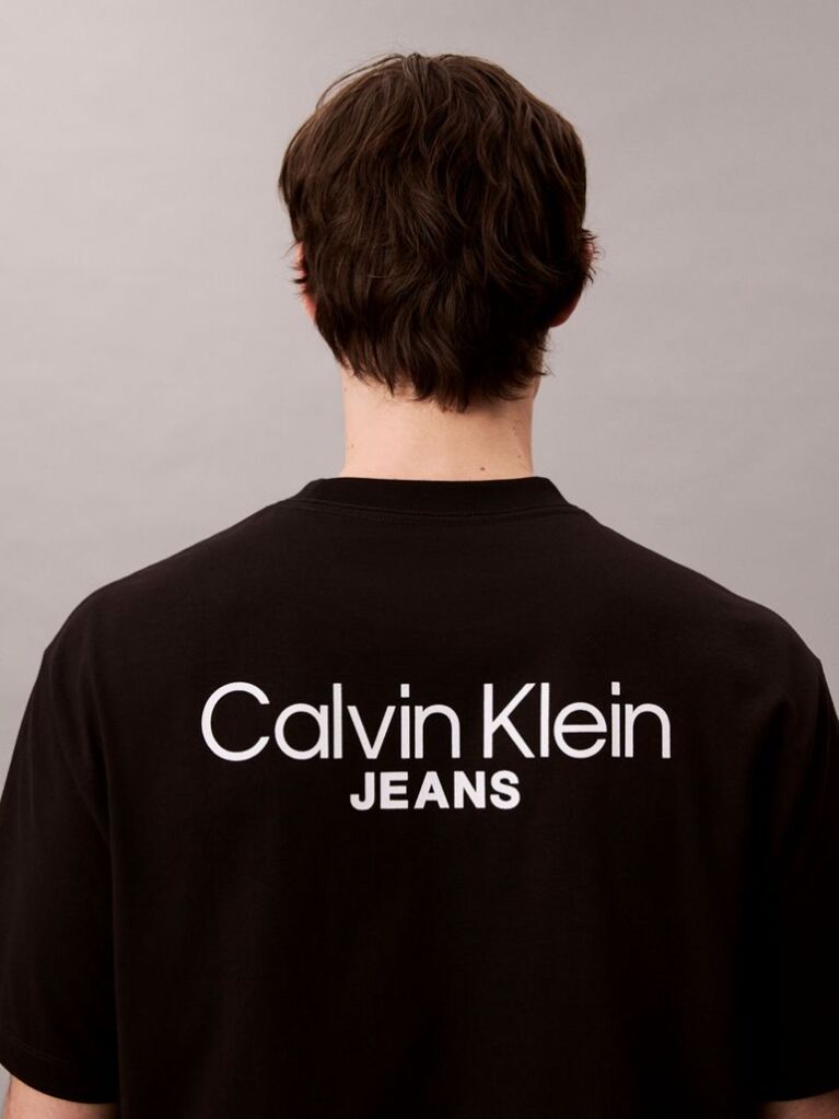 Black Back Logo T-shirt  Men