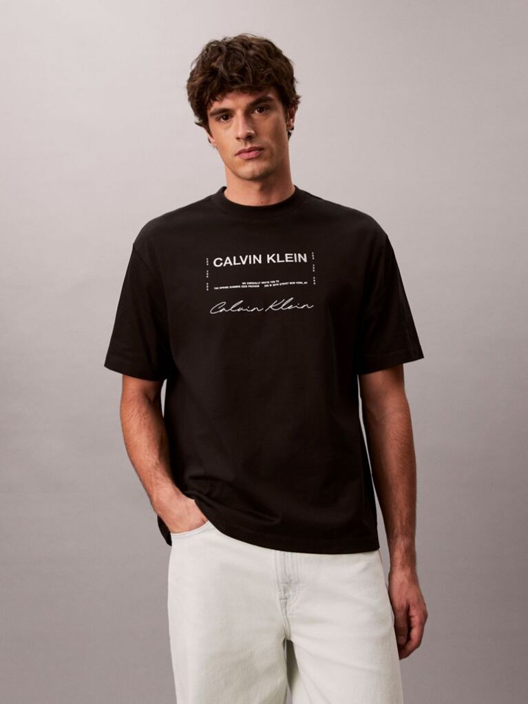 Black 16S April Graphic Seasonal T-Shirt  Men