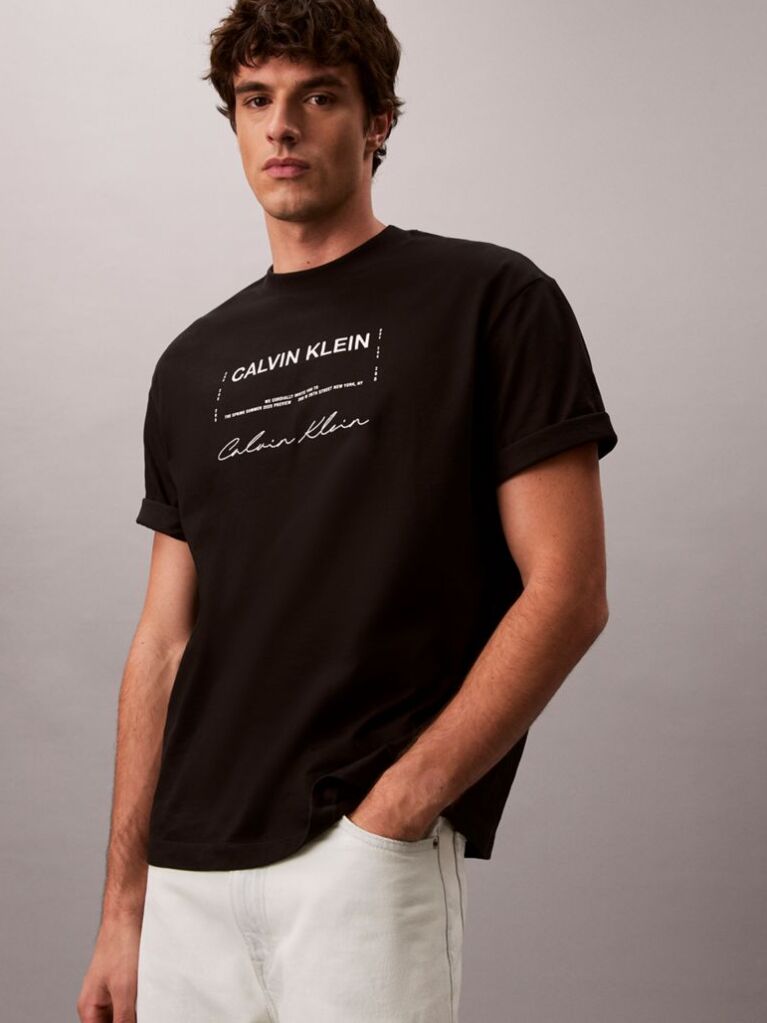 Black 16S April Graphic Seasonal T-Shirt  Men
