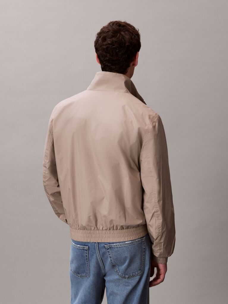 Brown Technical Zip-Up Jacket  Men