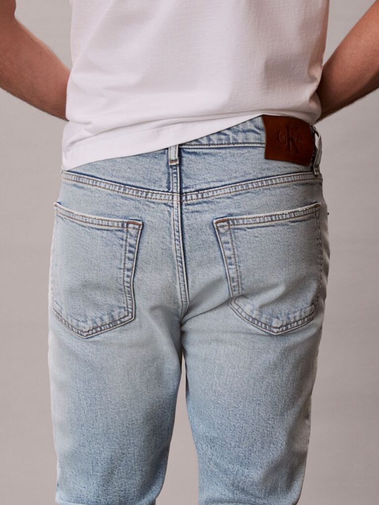 Denim Τζιν Marbled Με Στενή Tapered Εφαρμογή  Άνδρας