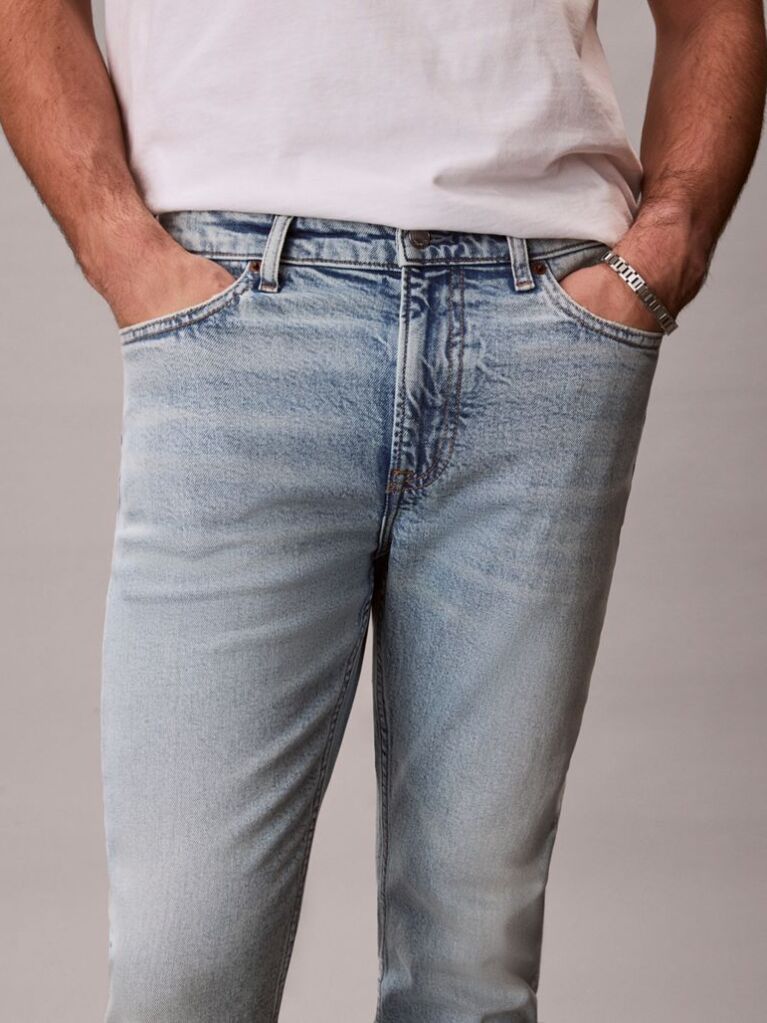 Denim Τζιν Marbled Με Στενή Tapered Εφαρμογή  Άνδρας