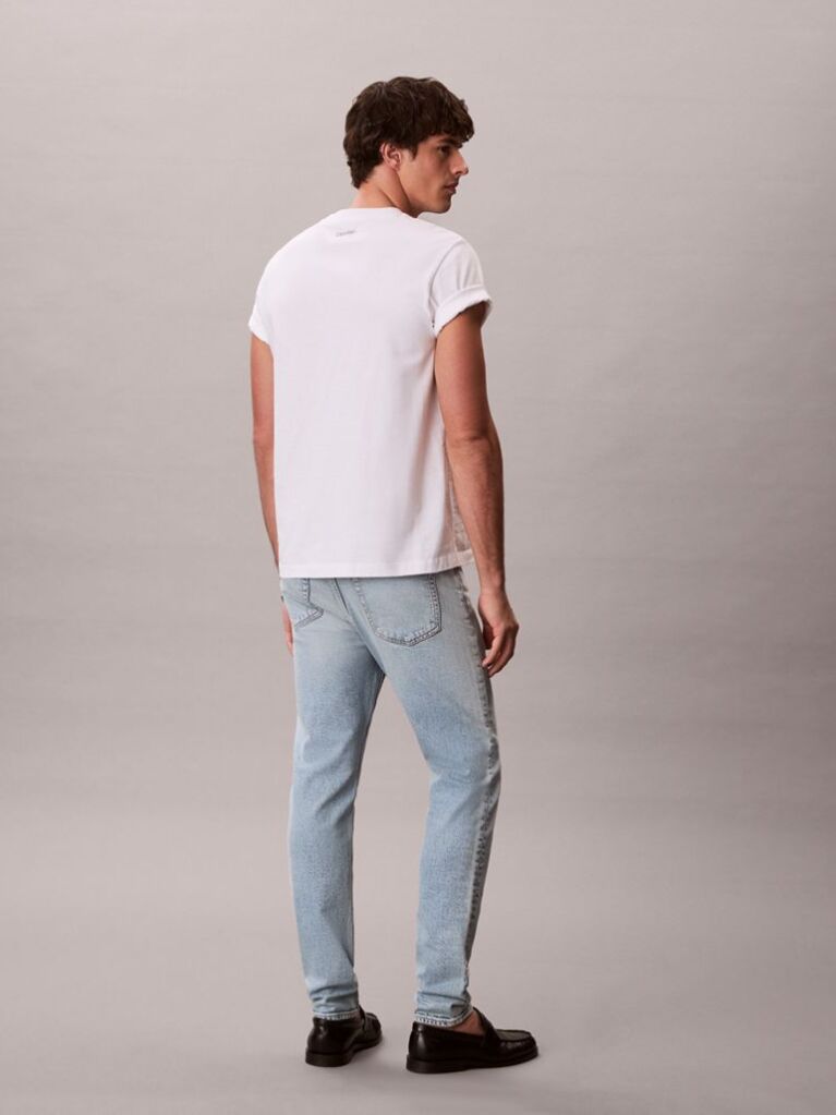 Denim Τζιν Marbled Με Στενή Tapered Εφαρμογή  Άνδρας