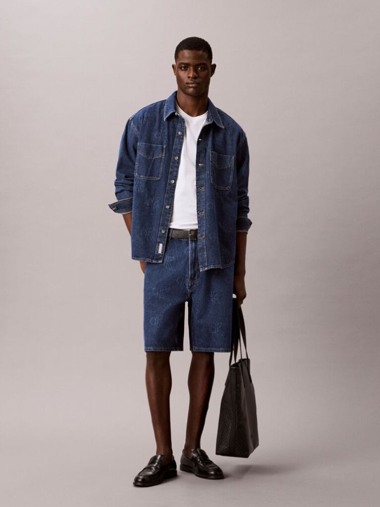 Denim 90s Denim Βερμούδα Με Λογότυπο  Άνδρας