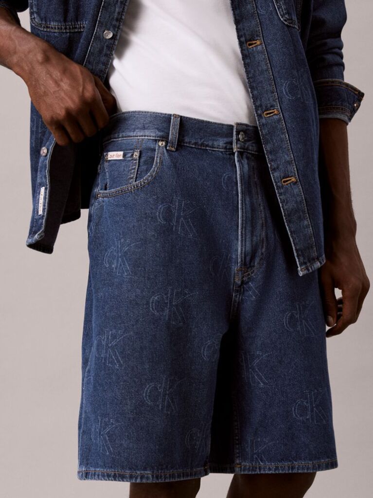 Denim 90s Denim Βερμούδα Με Λογότυπο  Άνδρας