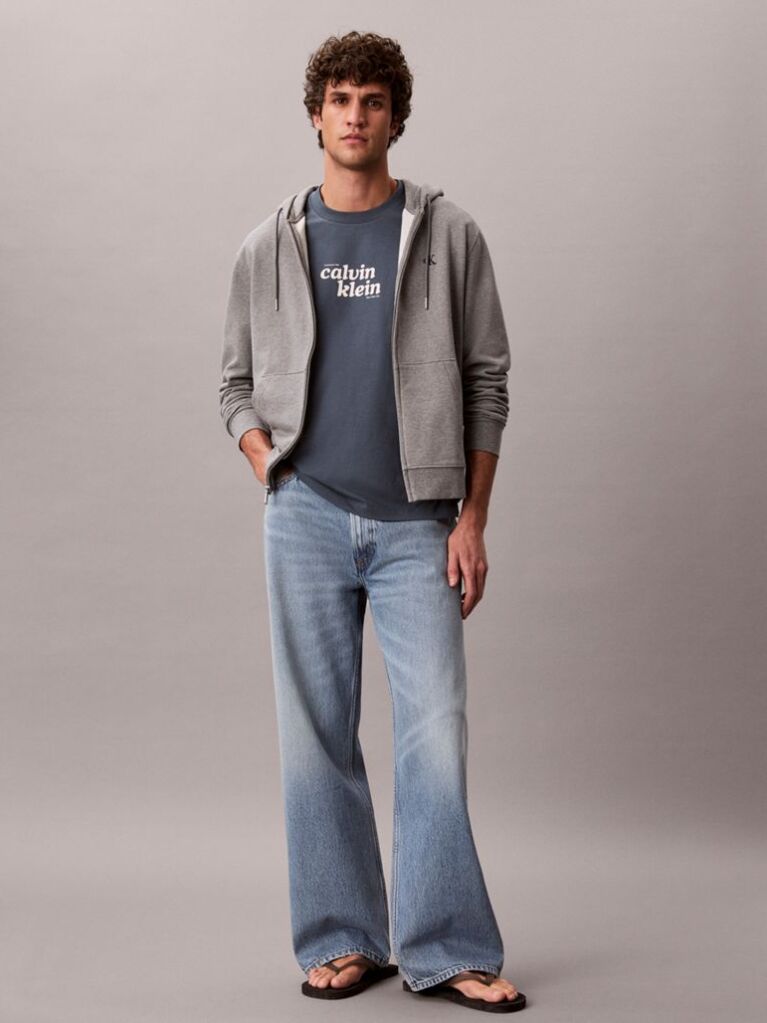 Blue Relaxed Logo T-shirt  Men