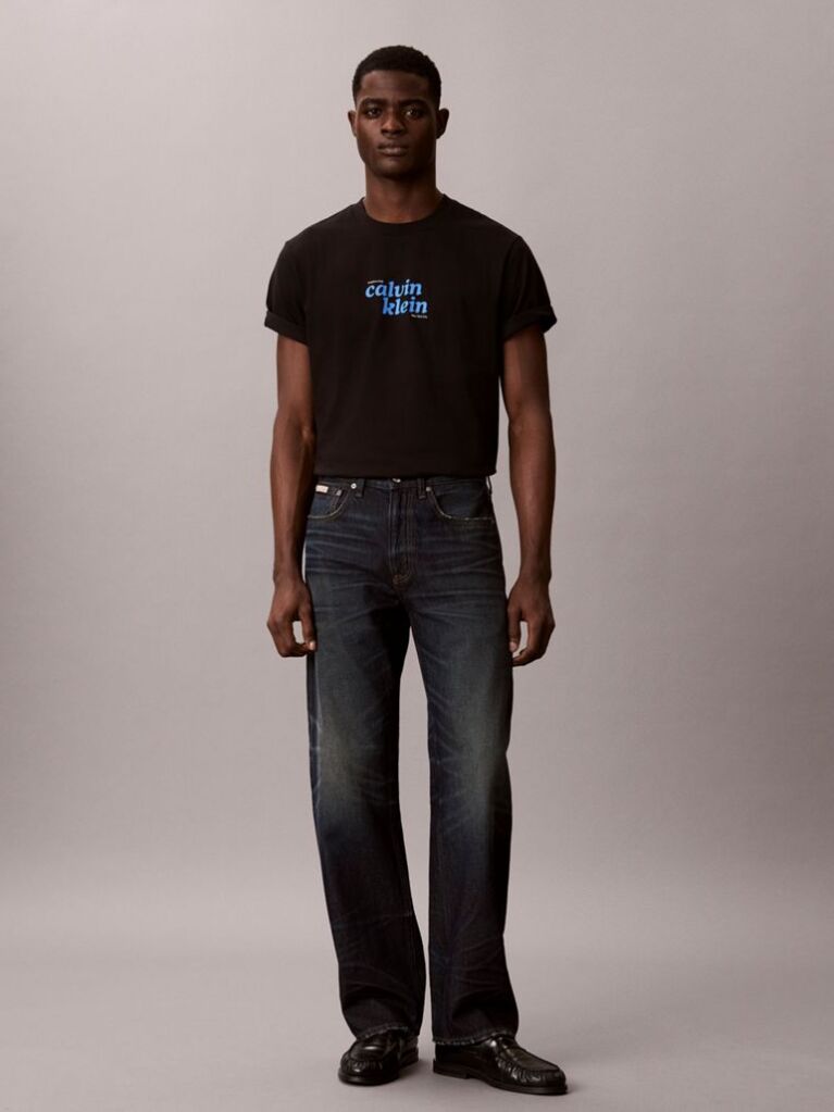 Black Relaxed Logo T-shirt  Men