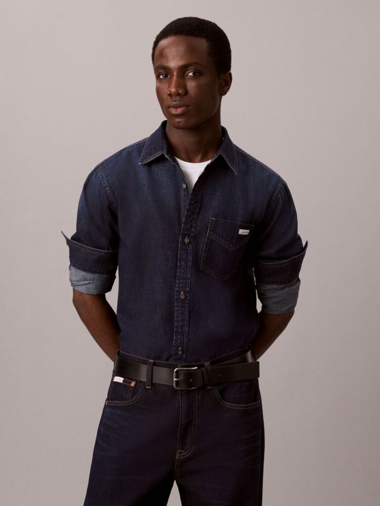 Denim Classic Fit Denim Shirt  Men