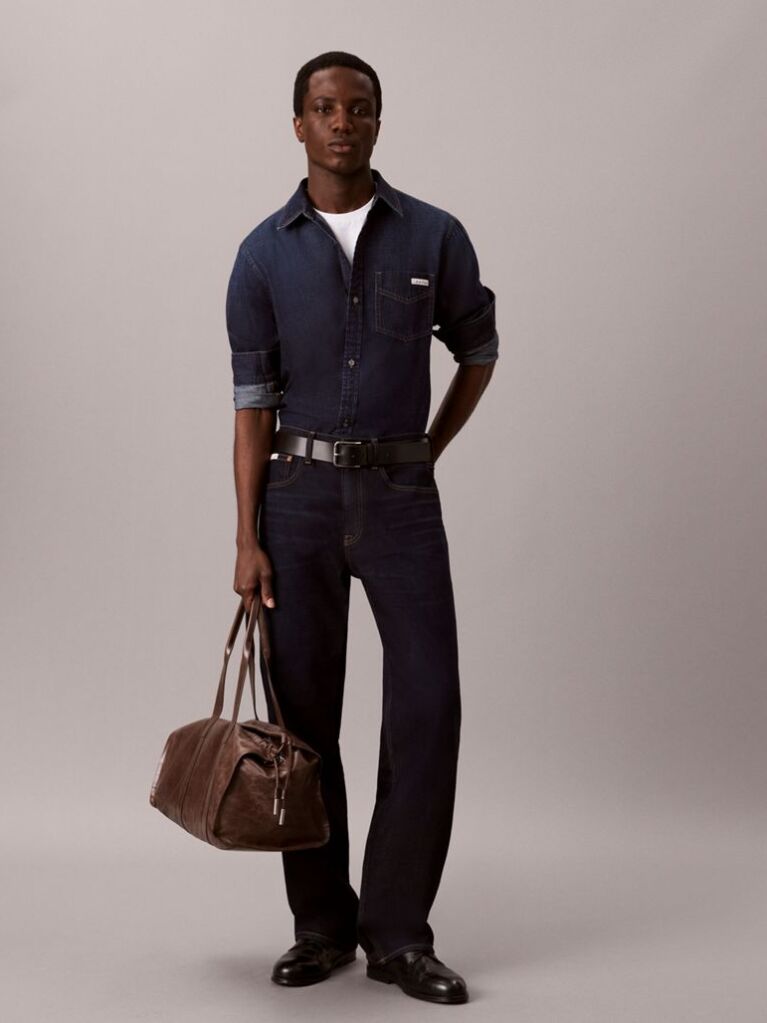 Denim Classic Fit Denim Shirt  Men