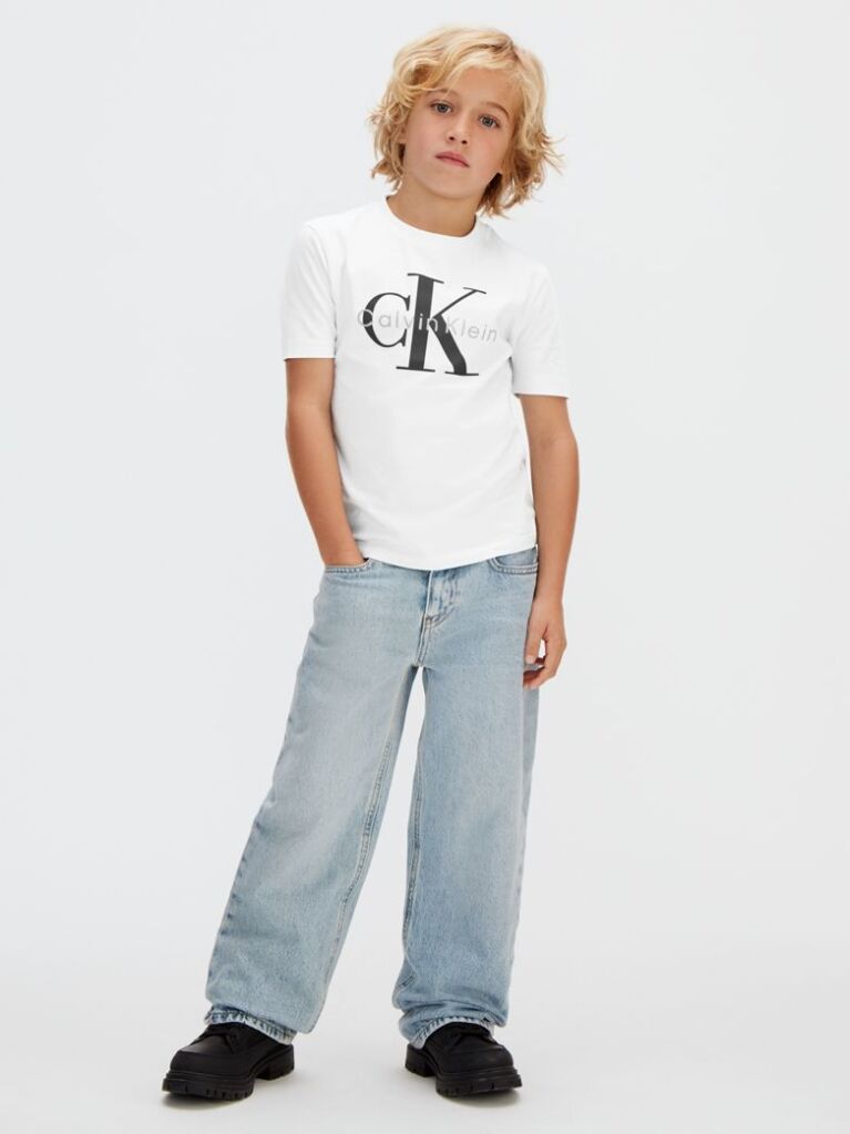 White Kids' Logo T-shirt  Kids Unisex