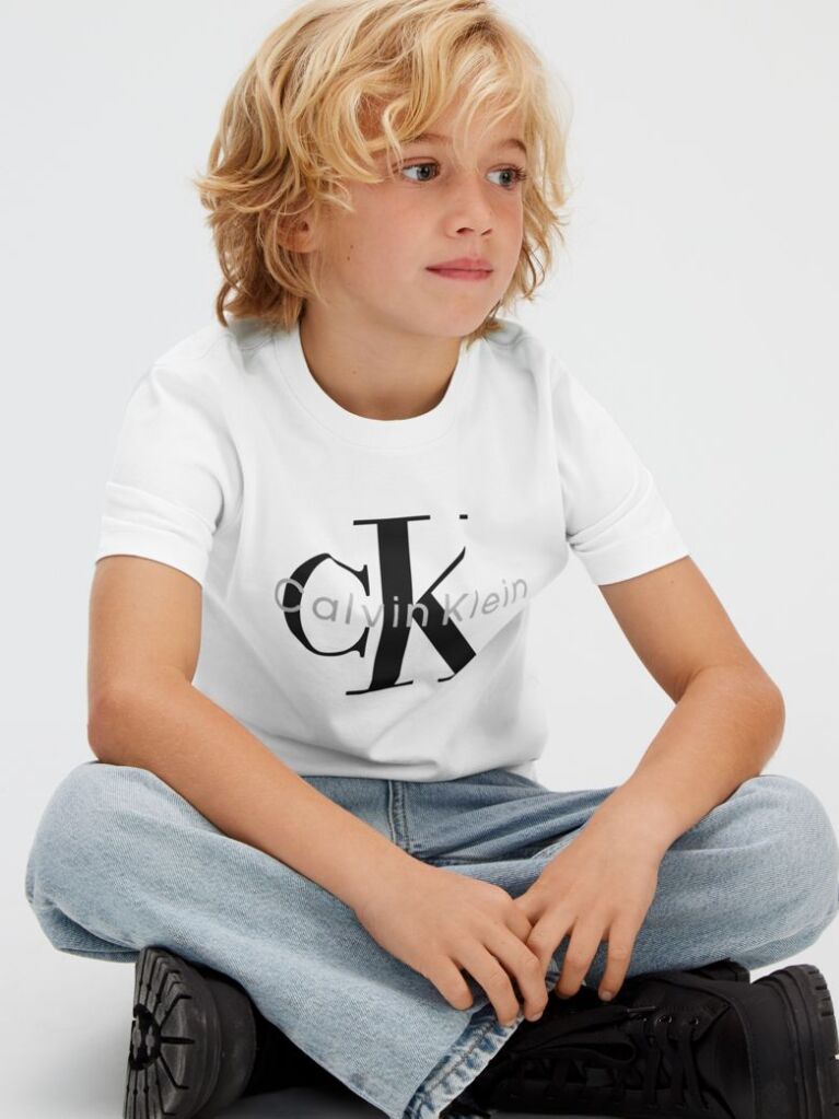 White Kids' Logo T-shirt  Kids Unisex