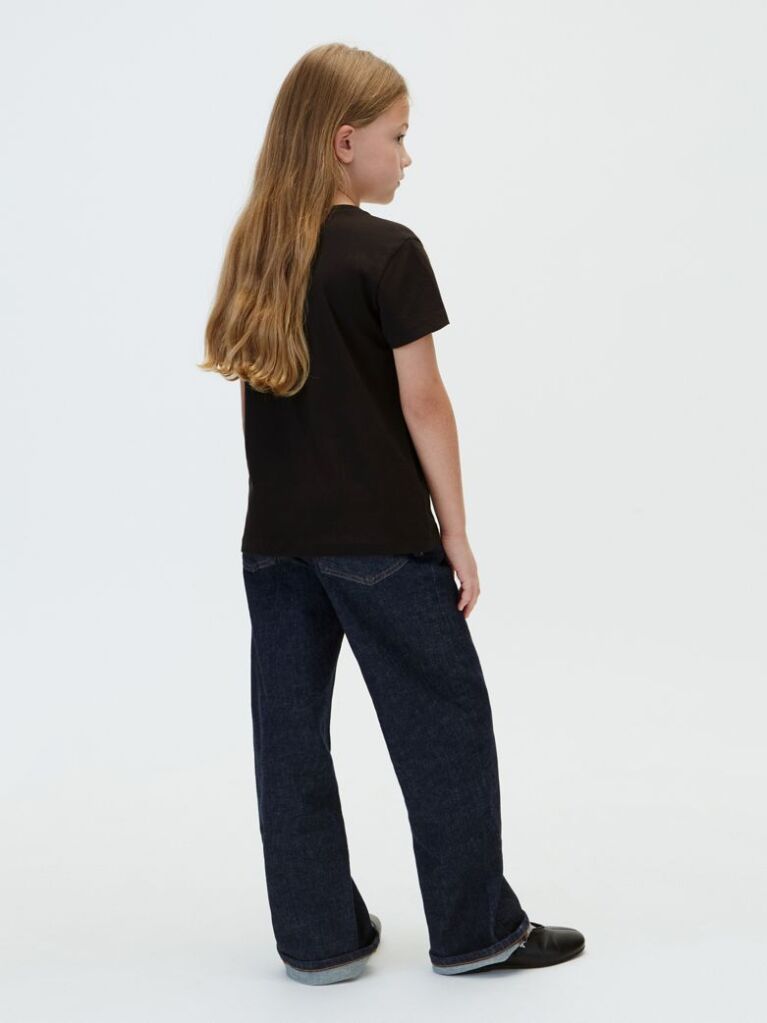 Black Script Logo T-Shirt  Girls