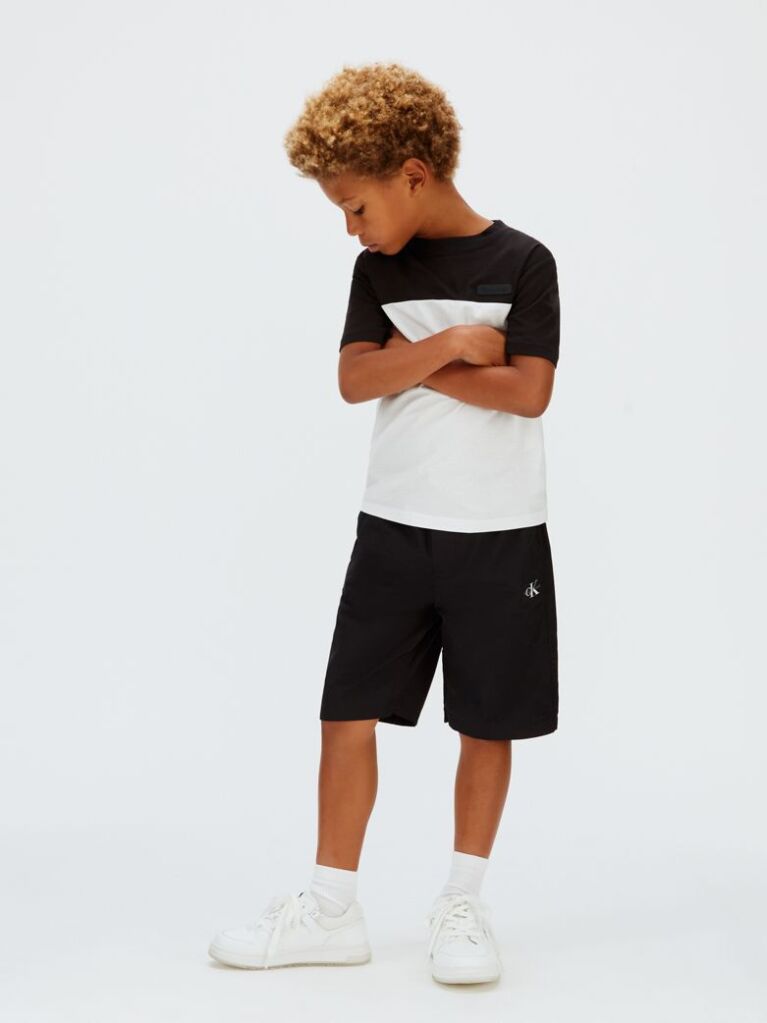 Black Colourblock T-shirt  Boys