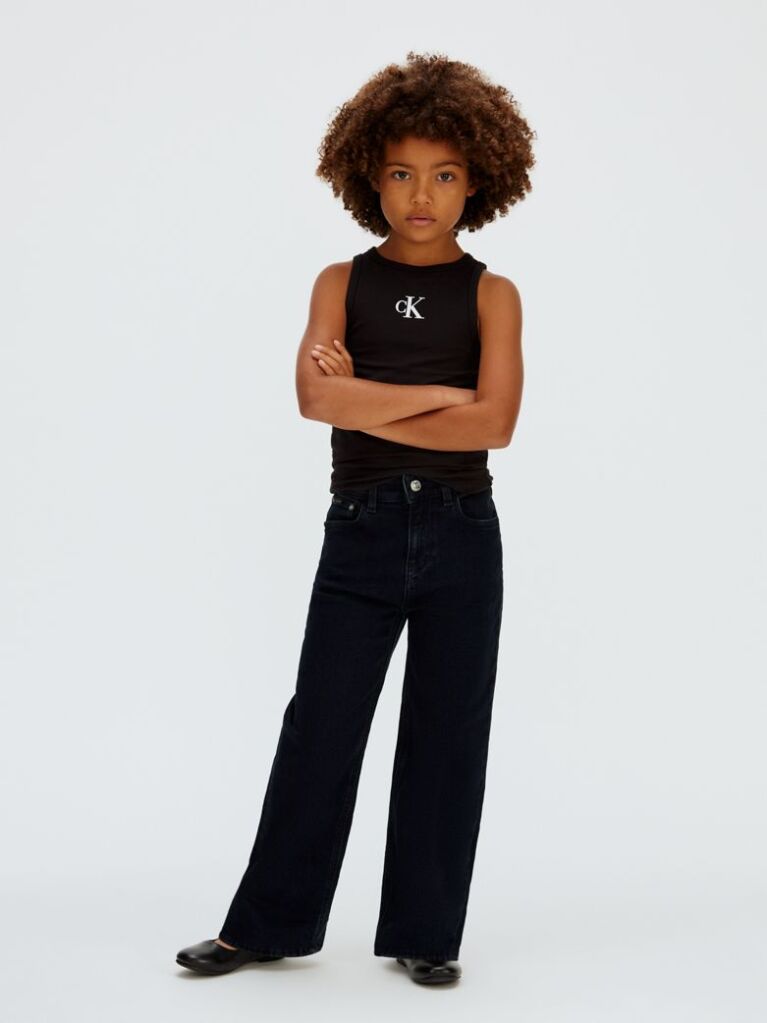 Black Logo Tank Top  Girls