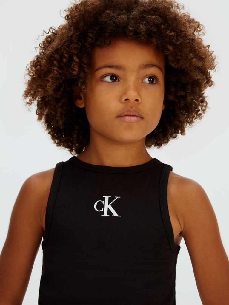 Black Logo Tank Top  Girls