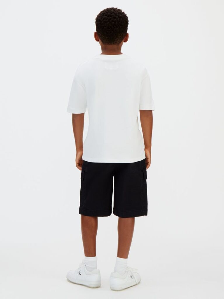 Black Woven Cotton Shorts  Boys
