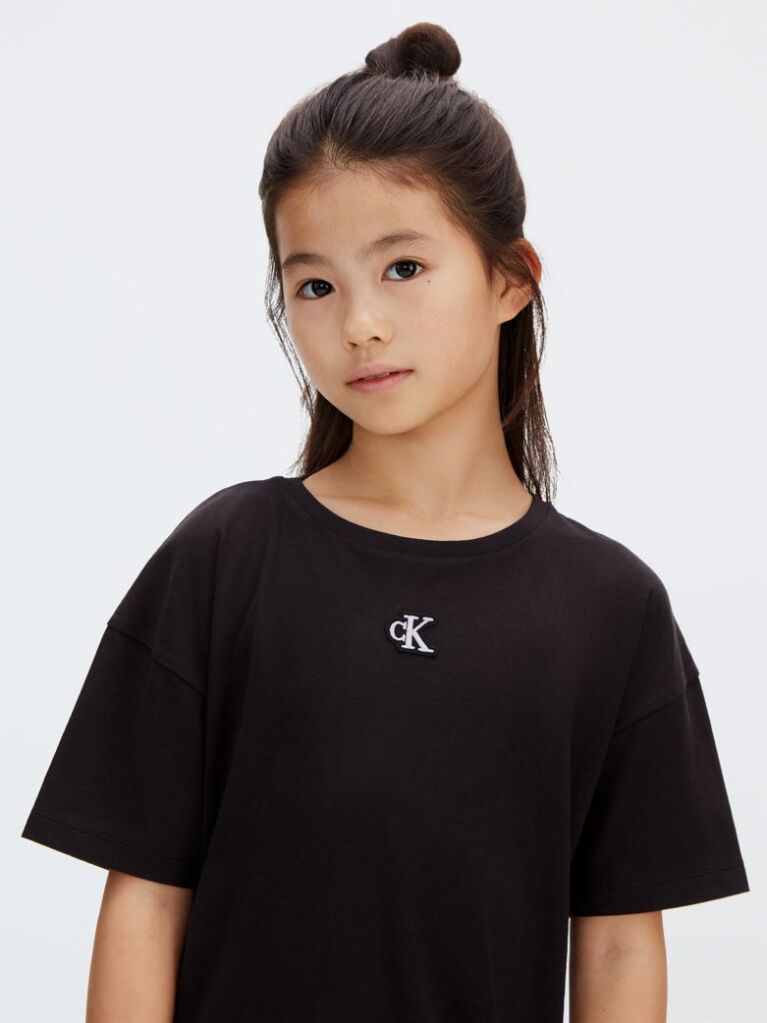 Μαύρο Φόρεμα T-shirt  Κορίτσι