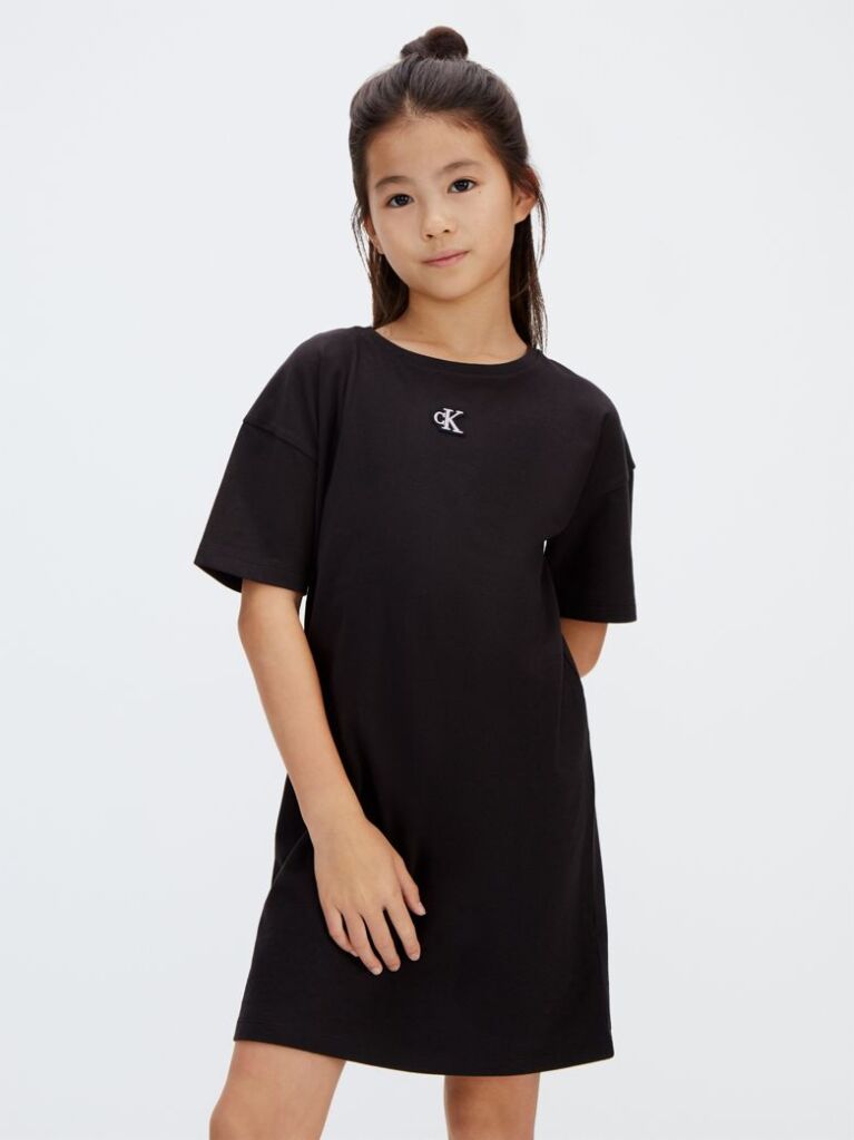 Μαύρο Φόρεμα T-shirt  Κορίτσι