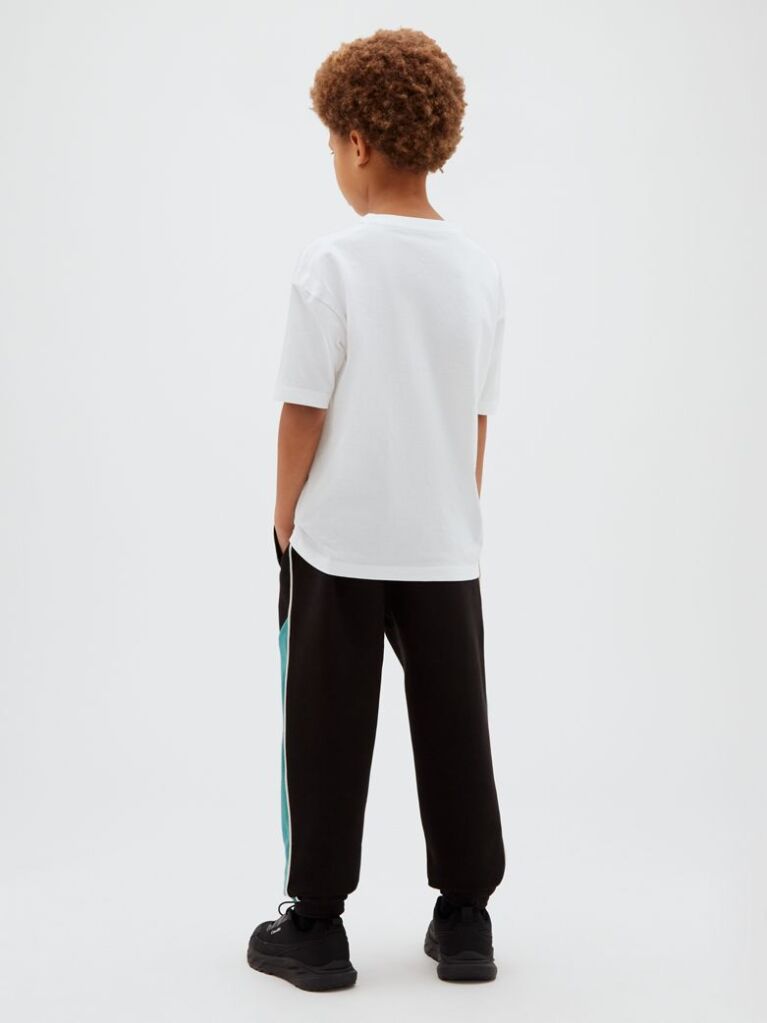 Black Tonal Monogram Colour-Blocked Joggers  Boys