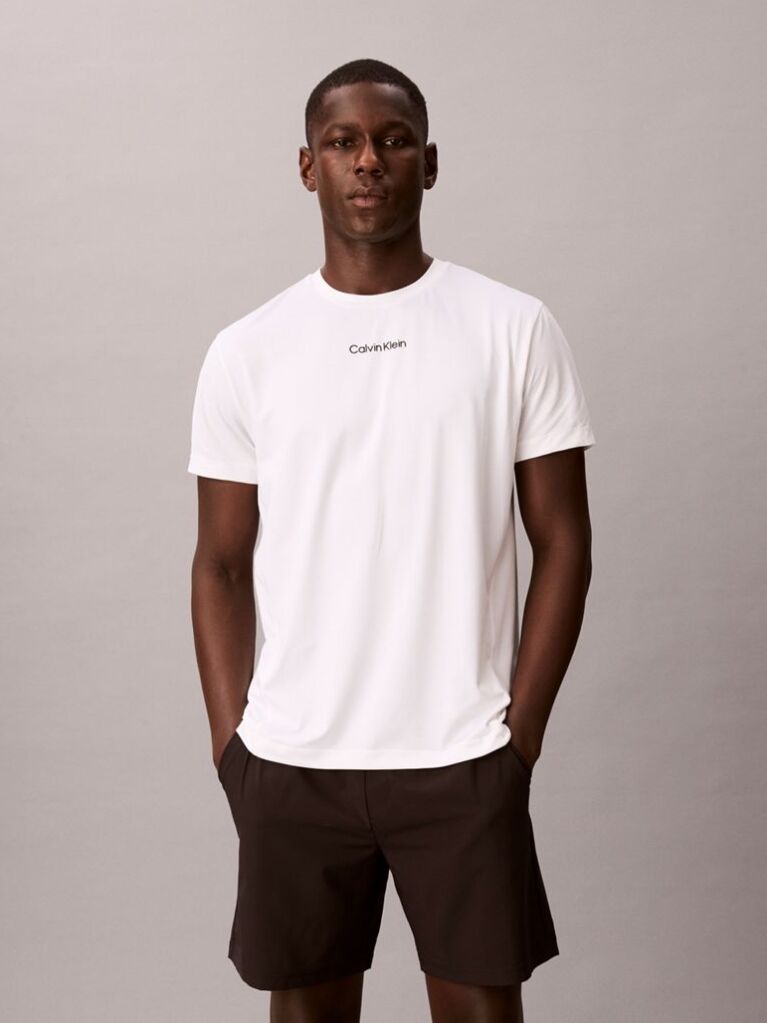 White Breathable Quick-Dry Gym T-shirt  Men