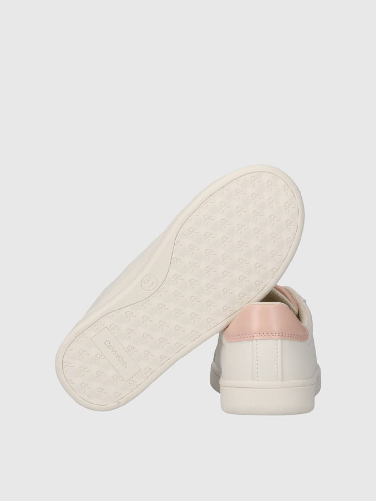 White Kids Low Cut Lace-Up Sneaker  Girls