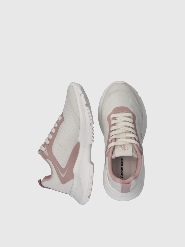 White Low Cut Lace-Up Sneakers  Girls