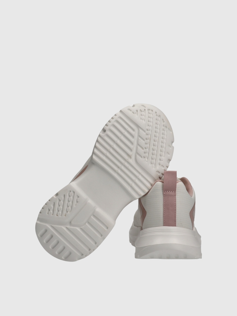 White Low Cut Lace-Up Sneakers  Girls