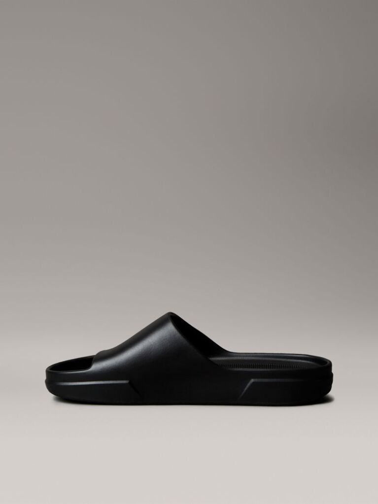Black One-Piece Signature Logo Sliders  Men