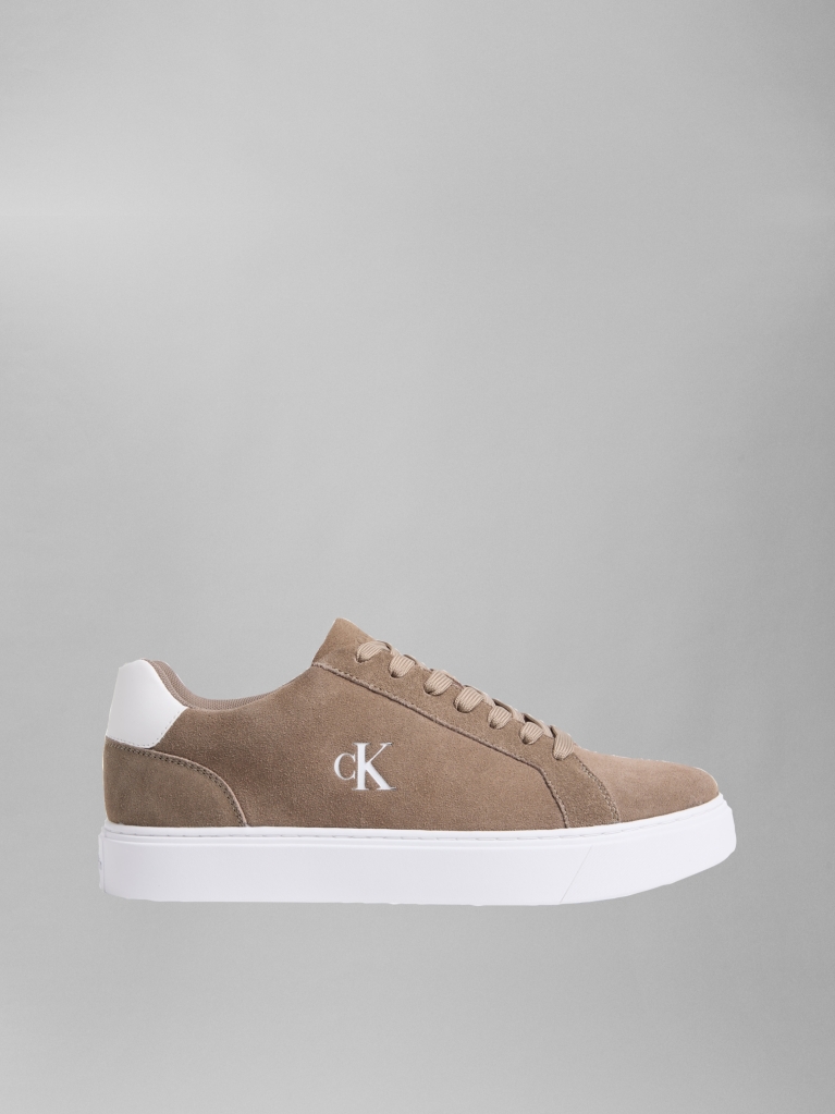 Brown Athena - Suede Signature Logo Trainers  Men