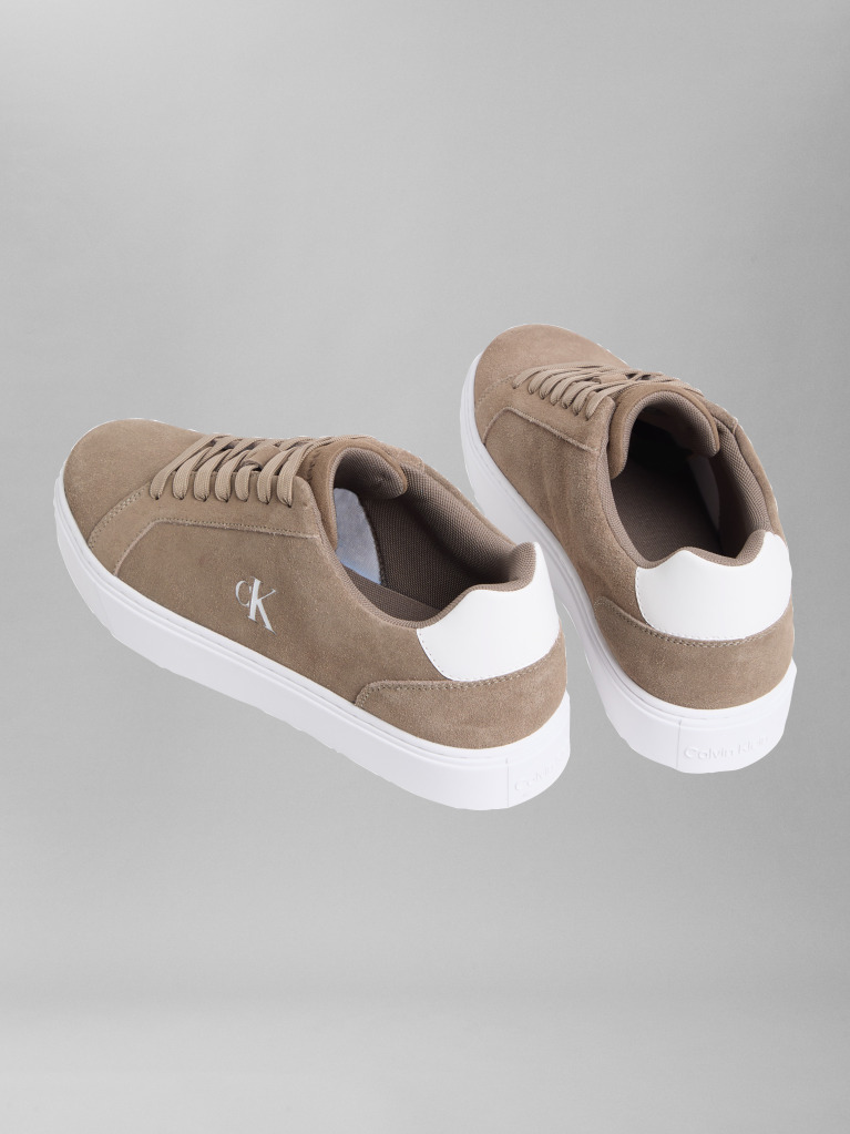 Brown Athena - Suede Signature Logo Trainers  Men