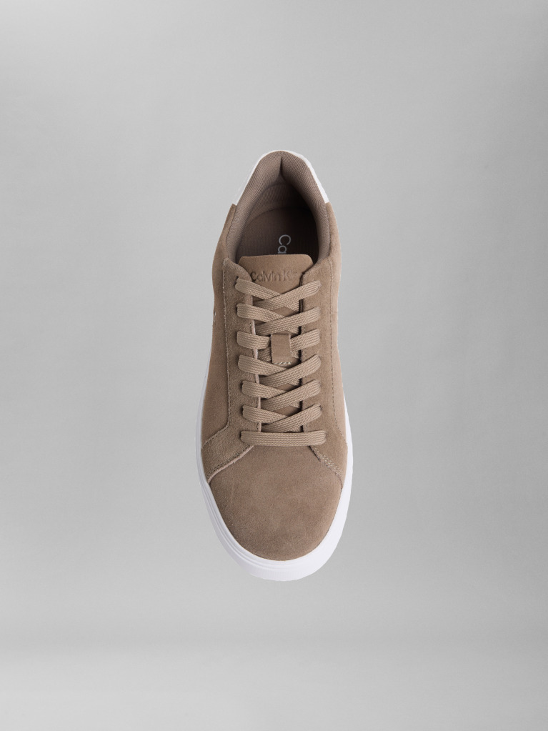Brown Athena - Suede Signature Logo Trainers  Men