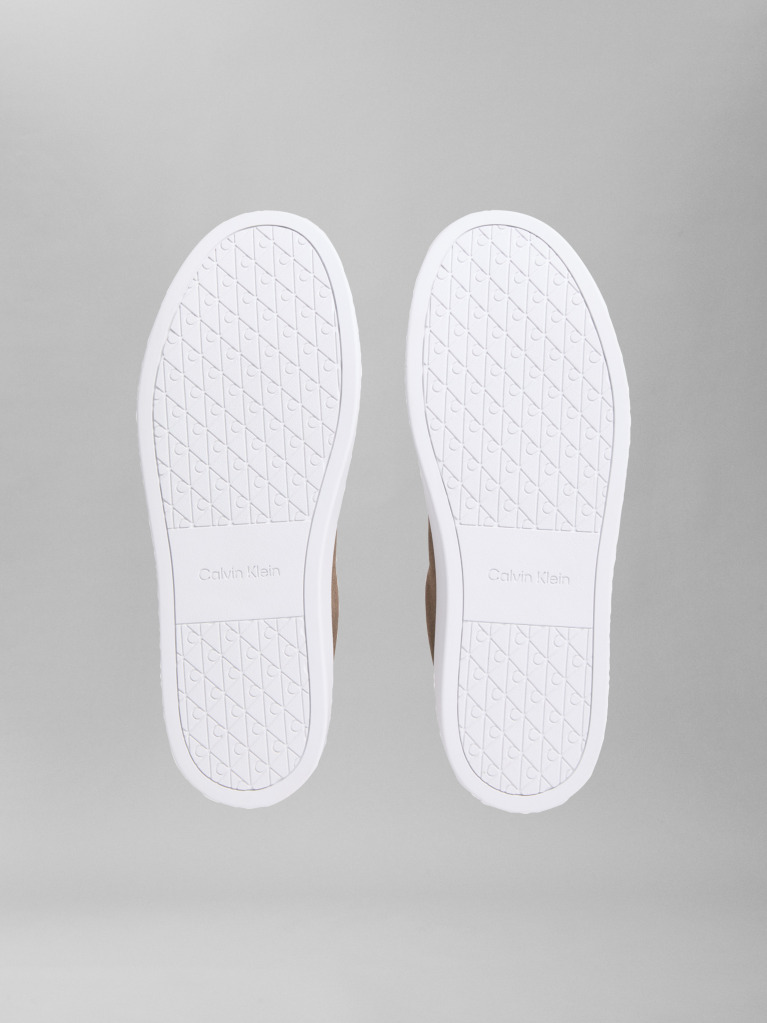Brown Athena - Suede Signature Logo Trainers  Men