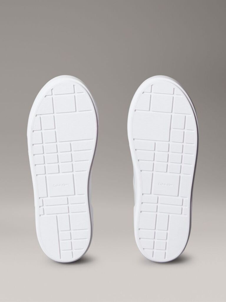 Λευκό Sienna - Δερμάτινα Platform Sneakers Με Λογότυπο  Γυναίκα