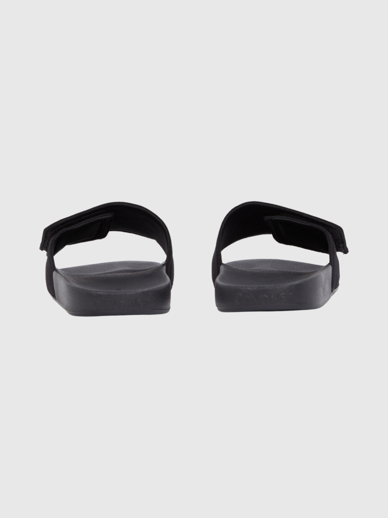 Black Canvas Sliders  Men