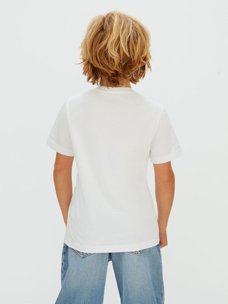 White Cotton Jersey T-shirt  Boys