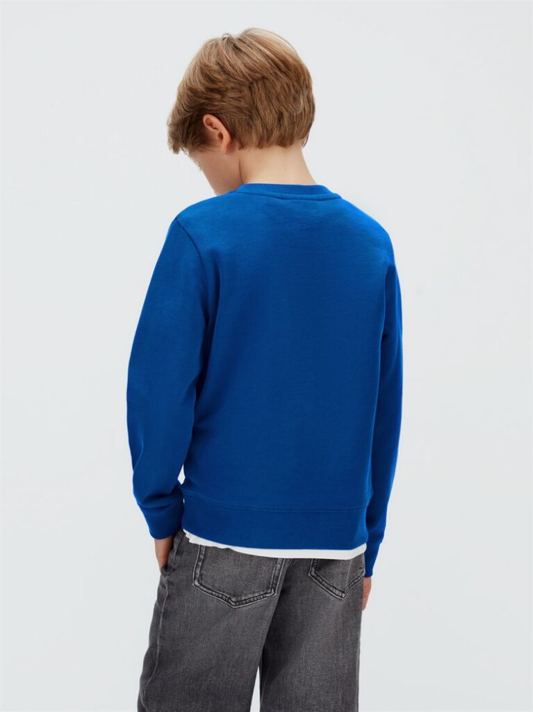 Blue Colourblock Sweatshirt  Boys