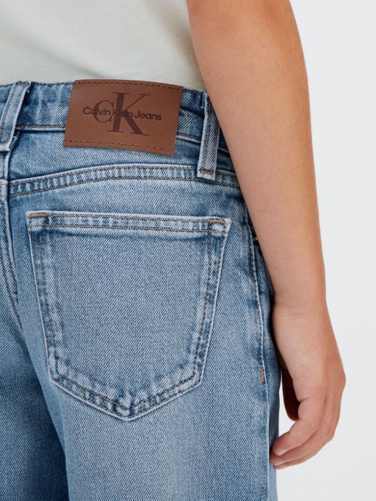 Blue High Rise Wide Leg Jeans  Girls