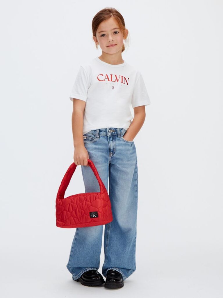 Blue High Rise Wide Leg Jeans  Girls