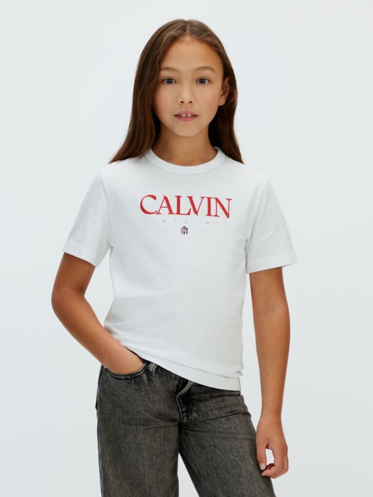 Λευκό T-shirt Με Λογότυπο  Κορίτσι