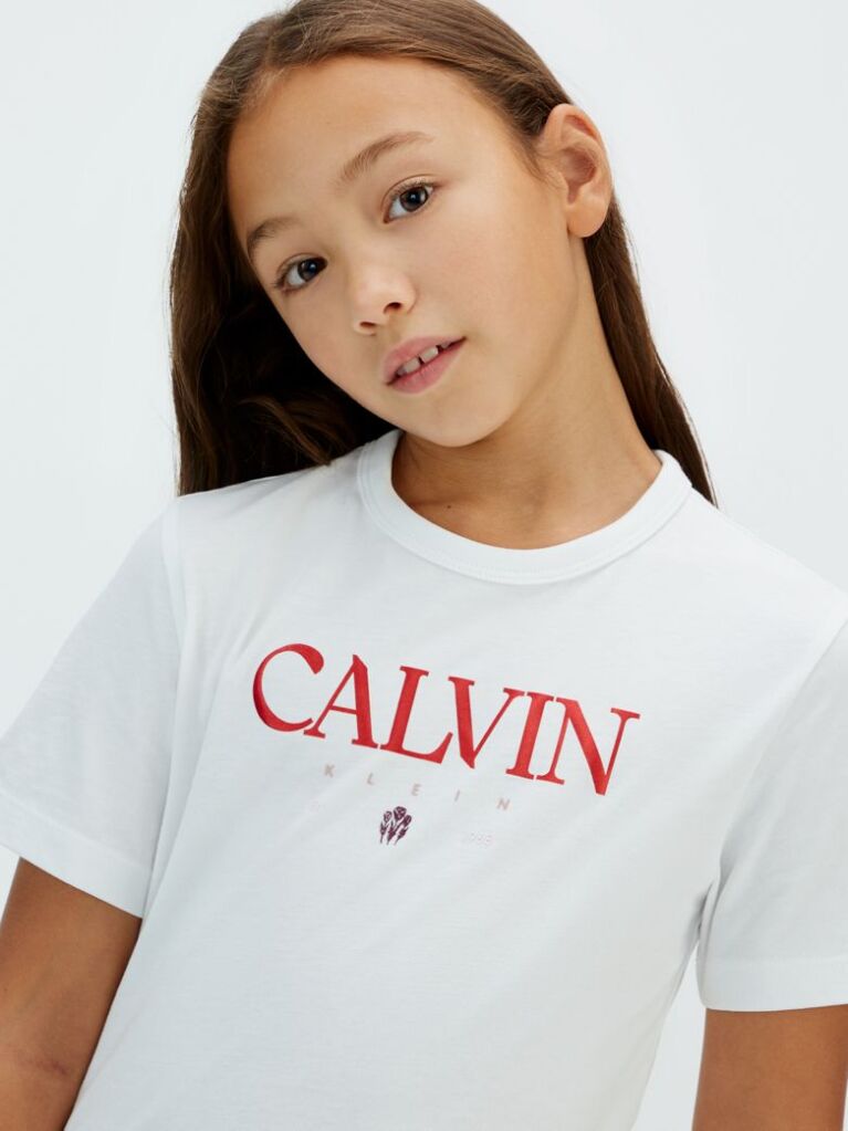 Λευκό T-shirt Με Λογότυπο  Κορίτσι