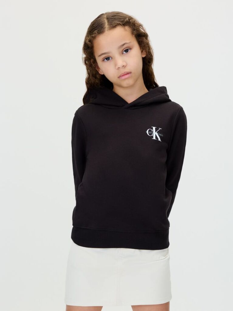 Black Kids' Relaxed Hoodie  Kids Unisex
