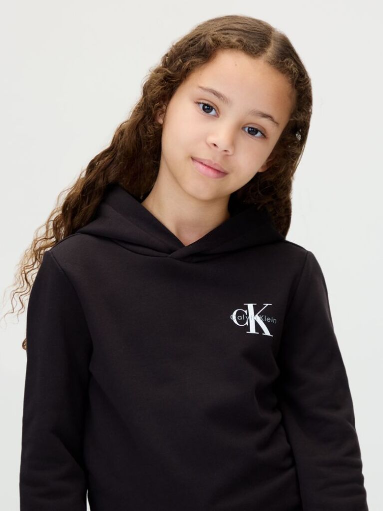 Black Kids' Relaxed Hoodie  Kids Unisex