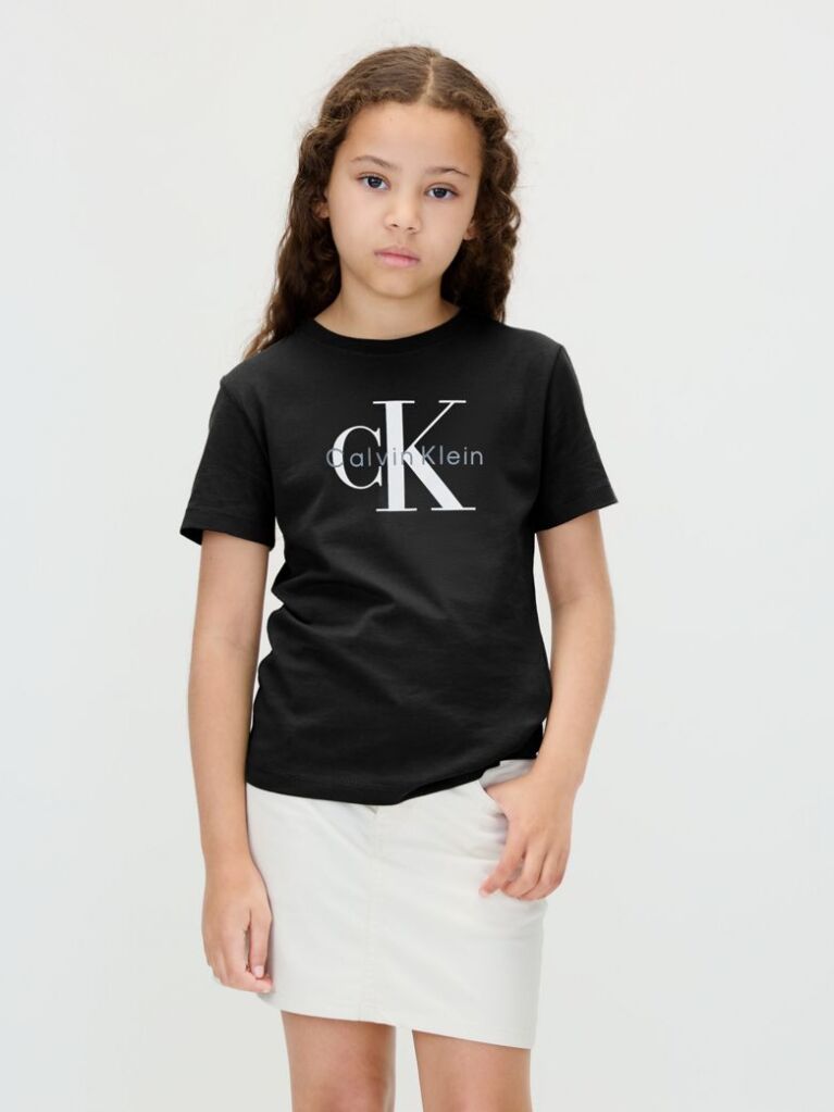 Black Kids' Logo T-shirt  Kids Unisex