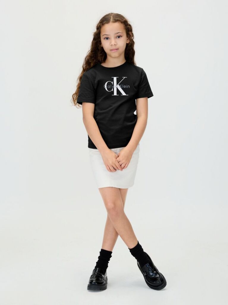 Black Kids' Logo T-shirt  Kids Unisex