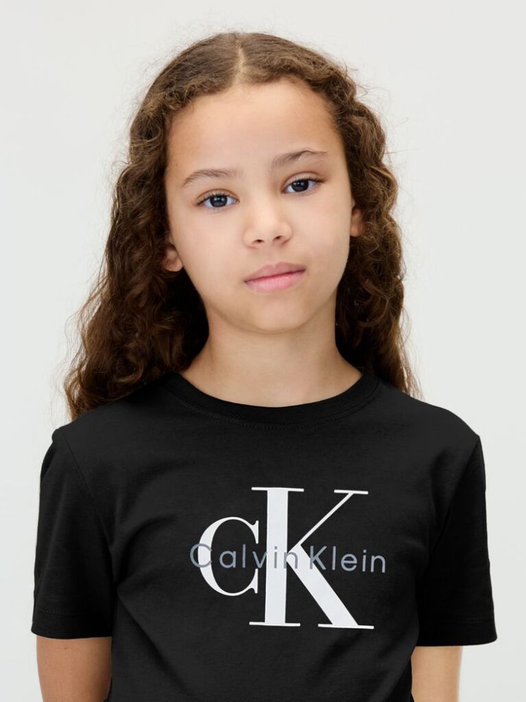 Black Kids' Logo T-shirt  Kids Unisex