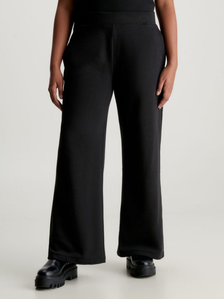 Black Relaxed Cotton Terry Joggers  Women