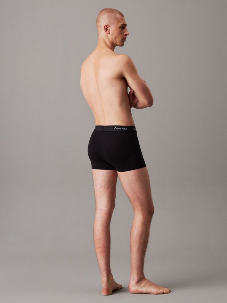 Μαύρο Σετ 3 Άνετα Dart Μπόξερ - Icon Cotton Stretch  Άνδρας