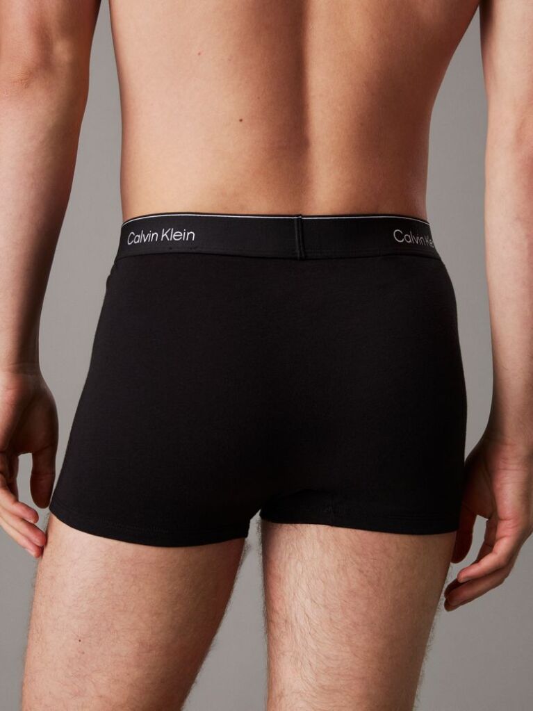 Μαύρο Σετ 3 Άνετα Dart Μπόξερ - Icon Cotton Stretch  Άνδρας