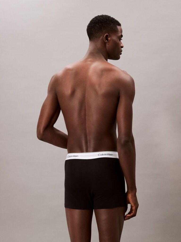 Μαύρο Σετ 3 Άνετα Dart Μπόξερ - Icon Cotton Stretch  Άνδρας